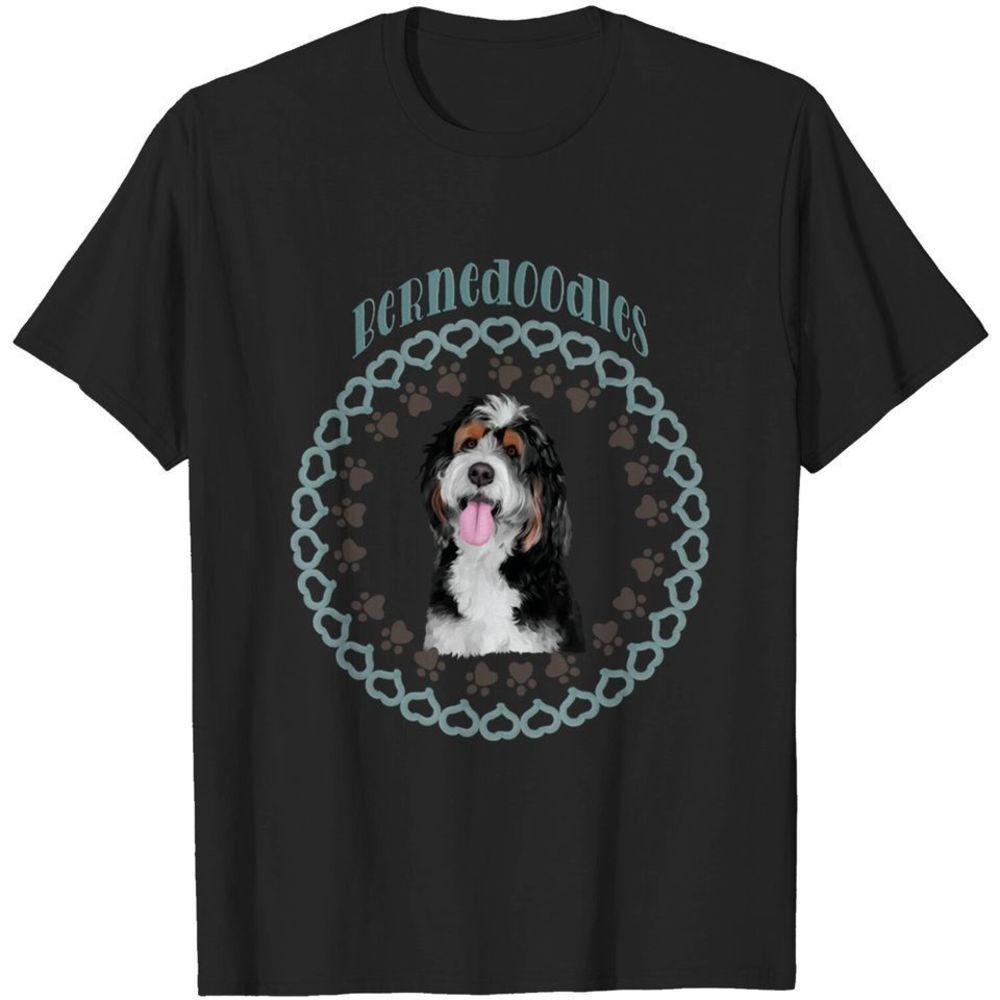 Bernedoodles Dog Breed Bernedoodle Dog Tshirt